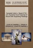 Campbell (John) V. Gooch (F.W.) U.S. Supreme Court Transcript of Record with Supporting Pleadings