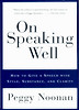 On Speaking Well
